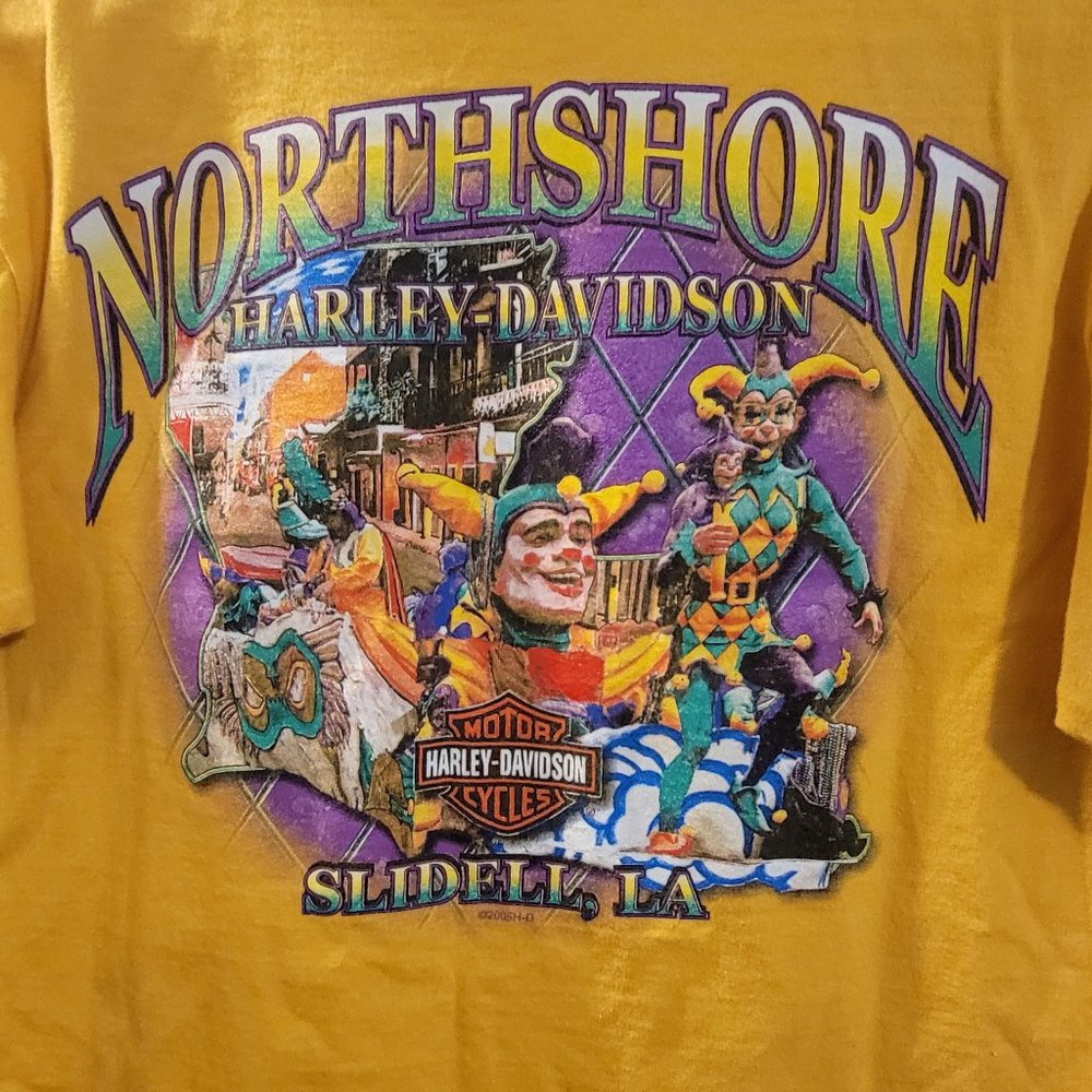Harley Davidson Yellow Northshore T-Shirt (Size M)